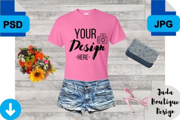 Azalea T-shirt Mockup: Showcase Your Women's Designs