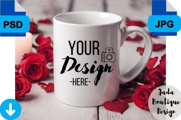 Coffee Mug Mockup Romance Theme: Elevate Your Designs