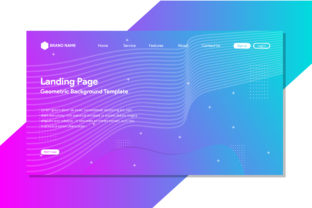 Crafting a Futuristic First Impression: The Blue Purple Gradient Landing Page Backgr