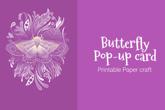 Crafting Delight: The Butterfly Pop-up Card Template