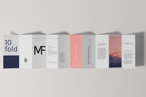 DL Ten-Fold Brochure Mockups: Beyond the Standard Tri-Fold