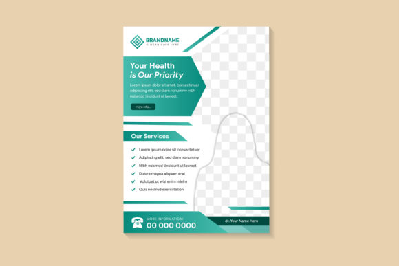 Health Vertical Flyer Green Gradient: Design That Communicates Care