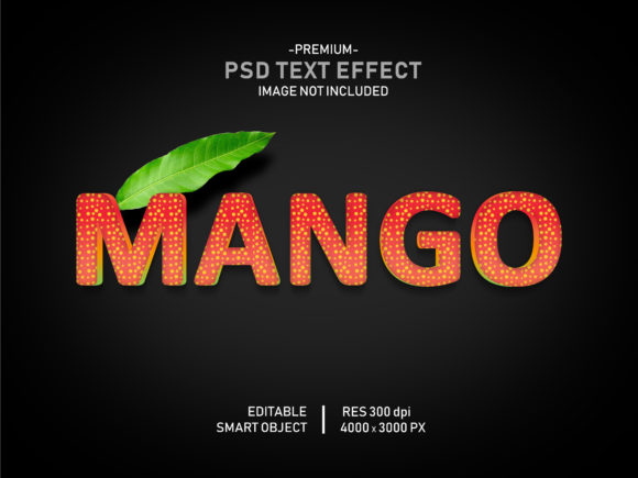 Mango Fruit Editable 3D Text Effect: A Fresh Take on Design