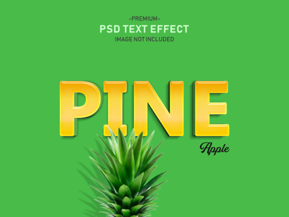 Pineapple Fruit Editable 3D Text Effect for Vibrant Designs
