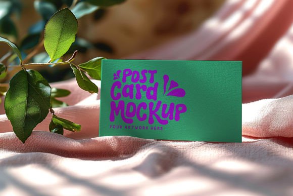 Postcard Mockup Design on Silk Cloth: A Designer's Secret Weapon
