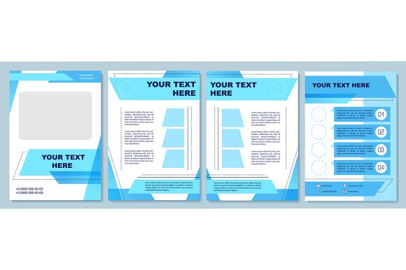 Simple Business Brochure Template: Modern Vector Layouts