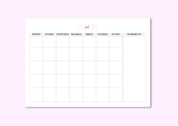 Simplify Your Kitchen Routine with This Meal Planner Digital Download PDF